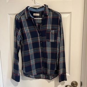 HOLLISTER BLUE SOFT FLANNER